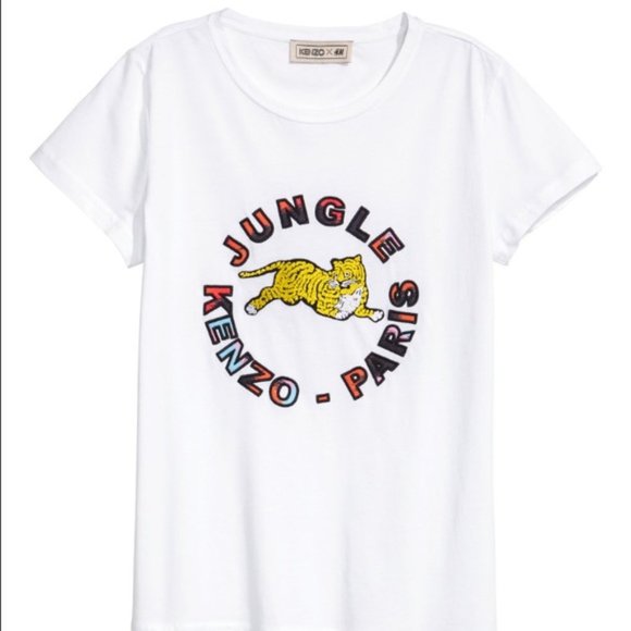 [KENZO x H&M] Tiger Embroidered T-shirt - Picture 3 of 3